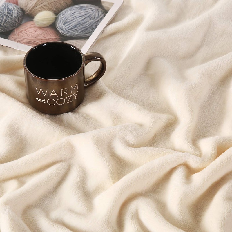 TASTHROW Cuddly Blanket, Soft Fleece Blanket, Sofa Throw, Soft and