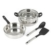 Oster Rametto Stainless Steel, 5-Piece Cookware Set