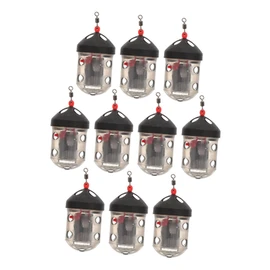 Mipcase 10pcs Compact Fishing Bait Cage Holder Carp Basket and Lure Trap for Crawfish and Outdoor Fishing Tackle Supplies Easy Use Design for Novice and Experienced Anglers