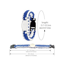 ZKXXJ Autism Puzzle Bracelet for Men Women,Paracord Rope Survival Bracelets Autism Dad Autism Mom Cuff Bracelets Bangle for Adults,Colorful Autism Awareness Puzzle Ribbon Bangle Autistic Jewelry