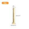 sourcing map Pack of 100 Brass Wood Screws M2 x