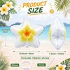 6 Pack 20" Plumeria Balloons Hawaiian Tropical Foil,Plumeria