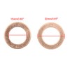 sourcing map Washers 10 Pieces Rings Flat Sealing Rings 15