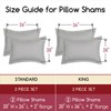 Mellanni Pillow Shams Set of 2 King Size - Silky