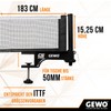 GEWO CS Outdoor Table Tennis Net - Weatherproof Table Tennis