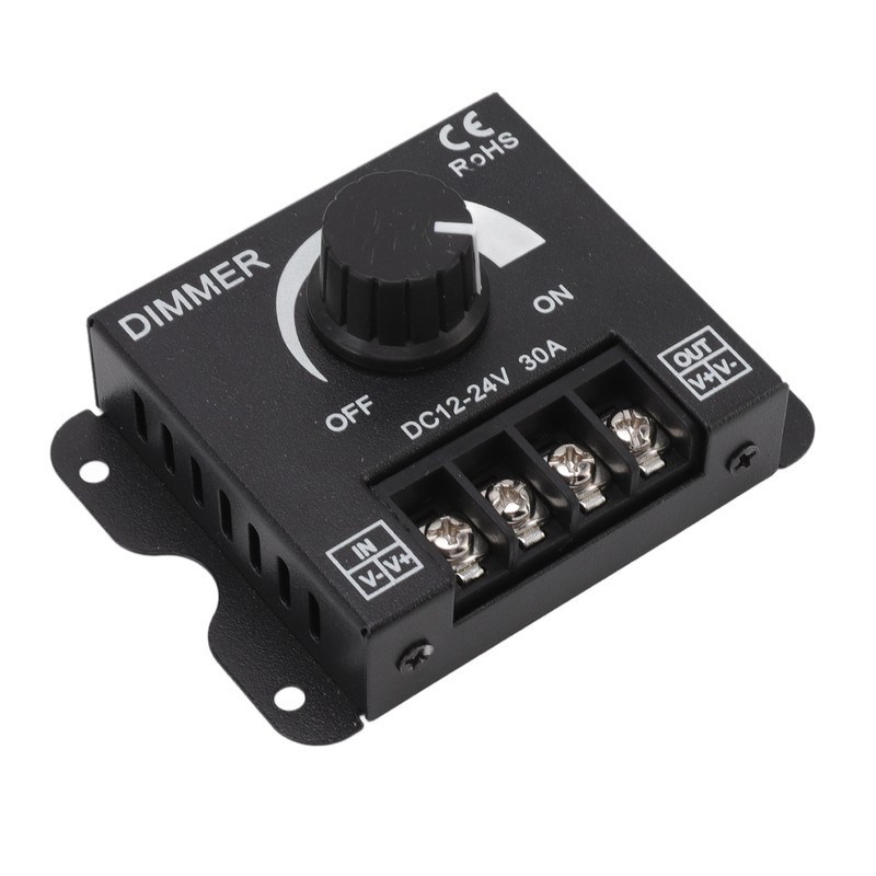 LED Dimmer Single Channel PWM Lighting Stepless Dimming Controller for