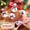 PullCrease 48 Pack 3.15 Inch Blank White Christmas Ball Ornaments