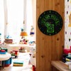 speecheese It's Gin O'Clock Aluminium Wall Clock with Green Lettering