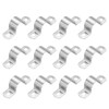 PATIKIL 22mm Rigid Pipe Strap, 12 Pcs 304 Stainless Steel