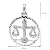 trendor Libra Zodiac Necklace 925 Silver Timeless Necklace for Men