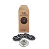 LED Coasters 6-Pack, 7 Colour Settings, Light Up Coasters for