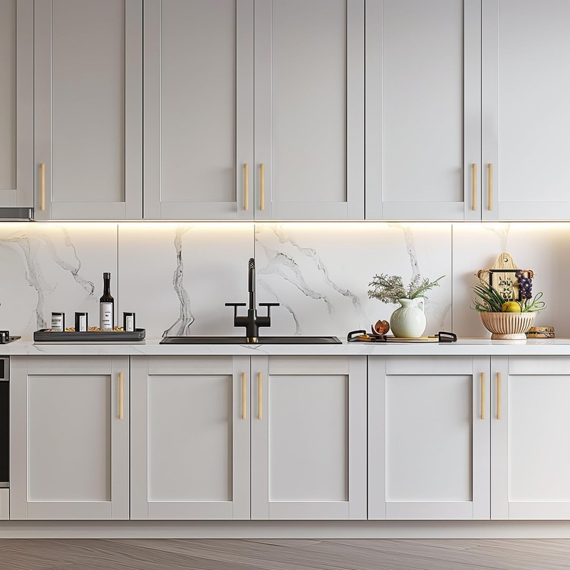 Ravinte 30 Pack Solid 5 Inch Square Cabinet Handles -