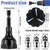 5Pcs Tungsten Carbide Chamfering Drill Bit for 1/8”-3/4”(3mm-20mm), Deburring External