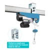 Upgrade Channel Trolley Track Hanger Bracket for UNISTRUT Strut Channel,
