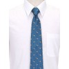 [COLORATA] Carolata Dinosaur Ancient Biological Pattern Necktie (100% Silk /