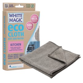 White Magic Kitchen Microfibre Eco Cloth, ideal for Kitchen Surfaces.