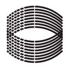 32-Piece Reflective PVC Motorcycle Wheel Rim Stripe Decal Set for