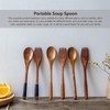 Wooden Tableware Set EcoFriendly Spoon Fork Reusable Hand Made Utensils