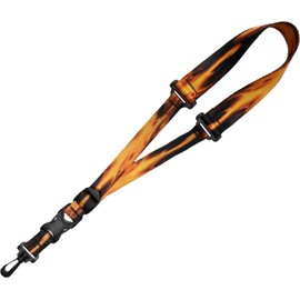 Killer-Q Saxophone Strap - Stylish Quick Release, Adjustable Sax Neck Straps, Fire Print