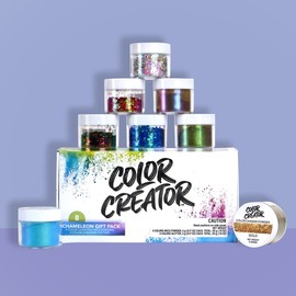 Alumilite Color Creator Colossal Chameleon Gift Pack Mica Powder 8 Packs, Versatile DIY Art Supplies and Craft Kits for Endless Possibilities, Color Changing Pigment Powder, Soap Dye