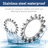 BOUMVID Pack of 100 M5 Tooth Washers Locking Washers, Serrated