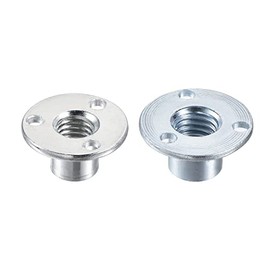 uxcell 10pcs M8x22x2mm, 10pcs M10x25x1.8mm Brad Hole Tee Nut Carbon Steel T-Nuts