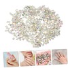 jojofuny 2880pcs DIY Nail Gems Glass Rhinestones Bulk Flatback Gems