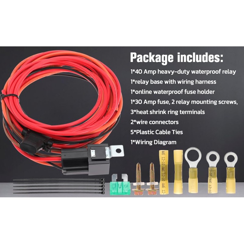 Electric Fuel Pump Relay Fuel Pump Wiring Harness Kit 40