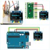 QIQIAZI 0.96 Inch OLED Display I2C Module, 5 Pieces I2C