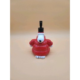 Zrike Peanuts New 2025 Zrike Snoopy Puffer Jacket Soap Dispenser 8in Tall Red/White