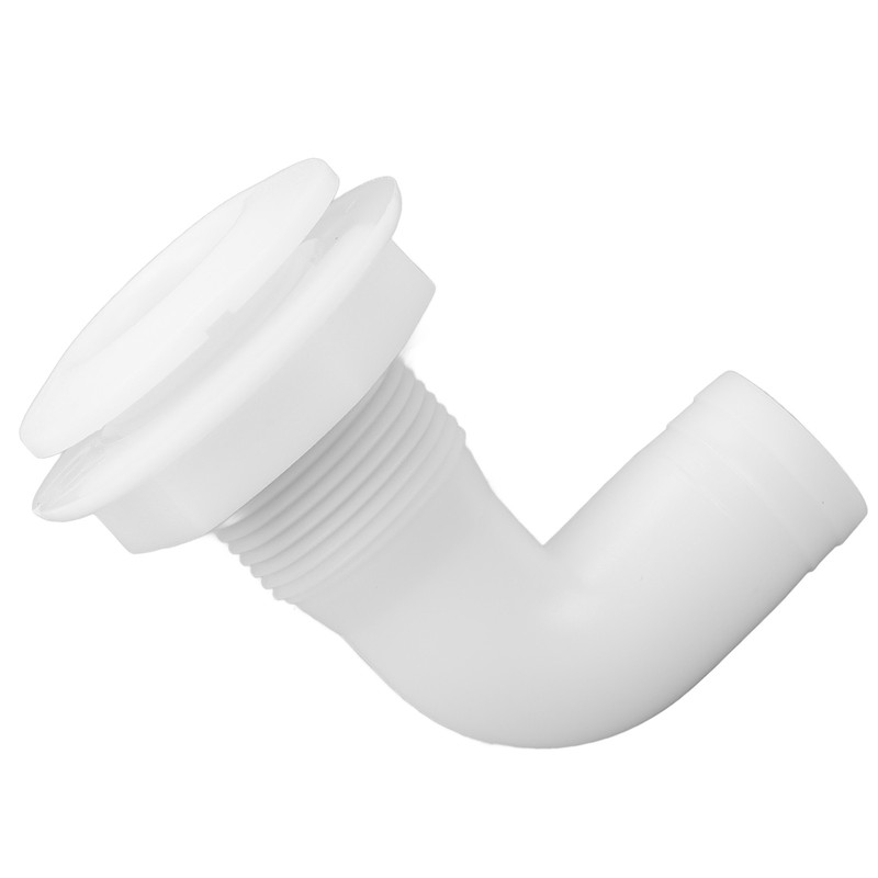Marine Thru Hull Connector Leakproof Ergonomic Reliable Rugged 90° Thru