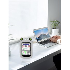 Case for Garmin Edge 840 GPS Cycling Computer,Soft Protective,BOVUGAC Silicone Case Cover with TPU Screen Protector for Garmin Edge 840 GPS Cycling Computer-White