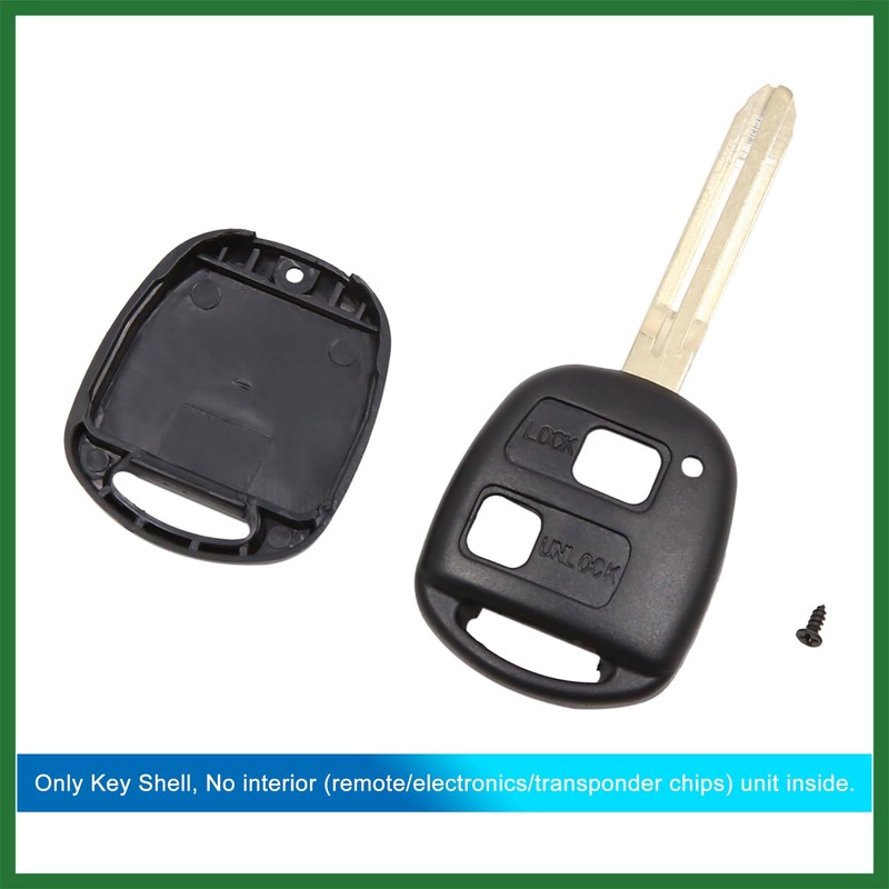 Motoforti Car Keyless Remote Control Key Fob Case 2 Buttons