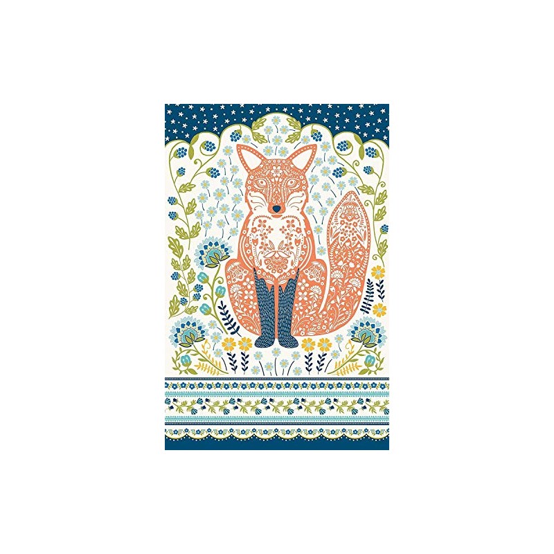 2 x Ulster Weavers Woodland Fox & Squirrel Floral Flowers
