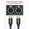 VANAUX MIDI Cable 3FT, Male to Male 5-Pin MIDI Cable