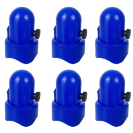 MSSVIGING Large Trampoline Enclosure Pole Caps with Screw-in Bolts, Only Fit for Pole 1.5 Inch Diameter, 6 Piece, Blue,Trampoline Pole Toppers | MSSVIGING