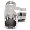 GDFYMI Tee Pipe Fitting, 1Inch Stainless Steel 3 Way Male