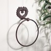 Towel Ring Wall Mounted Heart Bathroom Rail Holder Hook (AF13)