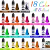 18 Colour Epoxy UV Resin Colour Dye - Non-Toxic Epoxy