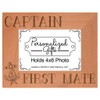ThisWear Nautical Gift Sail Captain First Mate Anchor Natural Wood
