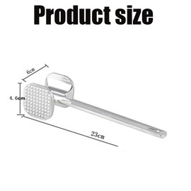 Meat Hammer, Dual-Sided Meat Mallet Pounder Tool for Tenderizing Steak Beef Poultry, Hang Hole for Easy Storage