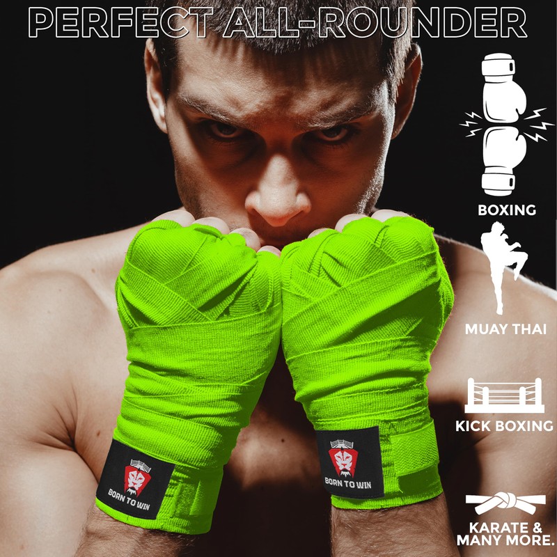 Born To Win Hand Wraps Boxing Inner Gloves With Wrist