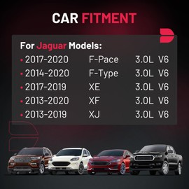 BDFHYK 6 Ignition Coil Pack UF727 and 6 Iridium Spark Plug 93476 Compatible with Jaguar 2017-2020 F-Pace, 2014-2020 F-Type, 2017-2019 XE, 2013-2020 XF, 2013-2019 XJ Coil for UF-727 5C2257 C2Z18619