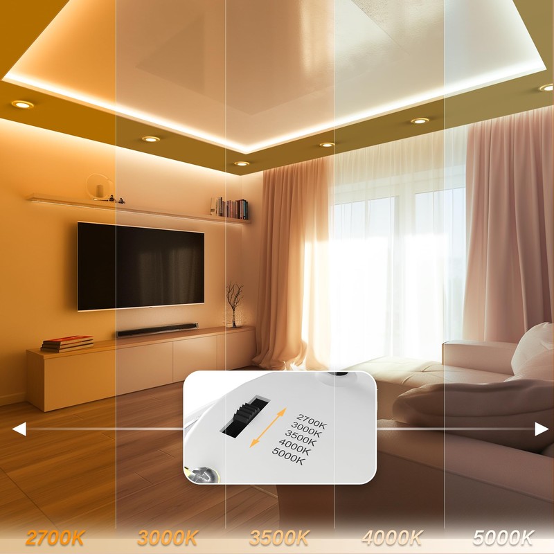 JULLISON 4 Inch Small Flush Mount Ceiling Light: LED Mini