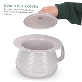 Gatuida Portable Urinal Pot with Lid for Boy Girl and Adults Lightweight Chamber Pot for Home Use Easy to Move Clean for Disabled Elderly Sealed Design to Prevent Odor