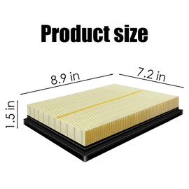 Nerans CA10741 Engine Air Filter Replacement for Prius/RAV4/NX300h/CT200h and More Models, Car Air Filter Engine Protection Replace 17801-37020 17801-37021