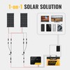 BougeRV 2 Pairs Solar Connectors Y Branch Parallel Adapter Cable