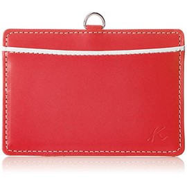 Kitamura NH0686 Pass Case, Red/Pearl White [Red] 70901