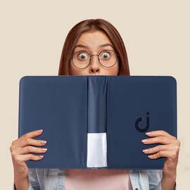 Toploader Binder, Holds 128 Top Loaders - 4 Pocket Top Loader Binder for 3" x 4" Rigid Card Holders for Trading Cards or Sports Cards, Model A - Navy Blue