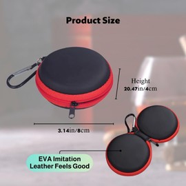 Pocket Ashtray, Ashtray for On the Go with Lid, Pocket Ashtray Odour-Proof, Travel Ashtray with Keyring for Outdoor, Camping